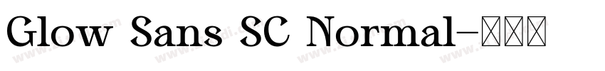 Glow Sans SC Normal字体转换